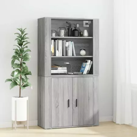 Credenza Grigio Sonoma in Legno Multistrato