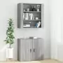 Credenza Grigio Sonoma in Legno Multistrato