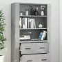 Credenza Grigio Cemento in Legno Multistrato