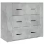 Credenza Grigio Cemento in Legno Multistrato