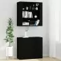 Credenza Nera in Legno Multistrato