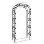 Arco da Giardino 116x45x240 cm Acciaio