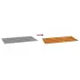 Pannelli per Tetti 12 pz Grigio 80x44 cm Acciaio Corten