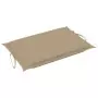 Cuscino per Lettino Prendisole Beige 186x58x3 cm