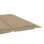 Cuscino per Lettino Prendisole Beige 186x58x3 cm