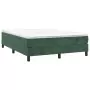 Giroletto a Molle Verde Scuro 140x190 cm in Velluto