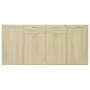 Credenza Rovere Sonoma 160x36x75 cm in Truciolato