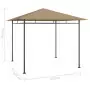 Gazebo 3x3x2,7 m Grigio Talpa 180 g/m²