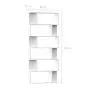 Libreria/Divisorio Bianco 80x24x192 cm in Truciolato