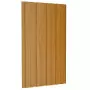 Pannelli da Tetto 12 pz Acciaio Zincato Legno Chiaro 80x45 cm