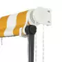 Tenda da Sole Retrattile con LED 250x150 cm Giallo e Bianco