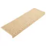 Tappeti Adesivi Scale Aspetto Sisal 15 pz 65x25 cm Beige Chiaro