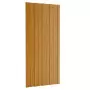 Pannelli da Tetto 12 pz Acciaio Zincato Legno Chiaro 100x45 cm