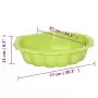 Sabbiere 2 pz Verdi 77x87x21 cm in Plastica