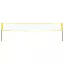 Rete da Badminton Gialla e Nera 600x155 cm Tessuto PE