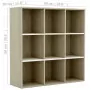 Libreria Bianco e Rovere Sonoma 98x30x98 cm in Truciolato