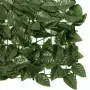 Paravento da Balcone con Foglie Verde Scuro 400x100 cm