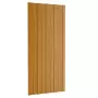 Pannelli da Tetto 36 pz Acciaio Zincato Legno Chiaro 100x45 cm