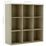 Libreria Effetto Rovere Sonoma 98x30x98 cm in Truciolato