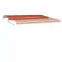 Tenda Automatica Sensore Vento LED 400x300cm Arancio/Marrone