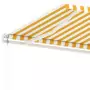 Tenda Automatica con Sensore Vento LED 400x300 cm Giallo Bianco