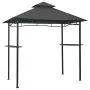 Gazebo per Barbecue 240x150x255 cm Antracite in Acciaio