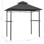 Gazebo per Barbecue 240x150x255 cm Antracite in Acciaio