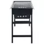 Griglia Barbecue da Campeggio Portatile in Acciaio 60x22,5x33cm