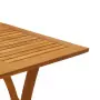 Tavolo da Giardino 110x110x75 cm Legno Massello di Acacia