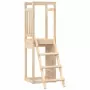 Torre con Scaletta e Arrampicata 53x46,5x169 cm Legno di Pino