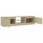 Mobile Porta TV con Luci LED Rovere Sonoma 140x40x35,5 cm