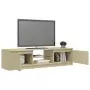 Mobile Porta TV con Luci LED Rovere Sonoma 140x40x35,5 cm