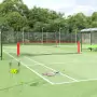 Rete da Tennis Nera e Rossa 500x100x87 cm in Poliestere