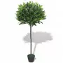 Albero di Alloro Pianta Artificiale con Vaso 125 cm Verde