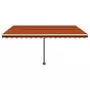 Tenda da Sole Autoportante Automatica 450x350cm Arancio Marrone