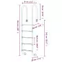 Scala per Piscina 54x38x211 cm Acciaio Inox 304