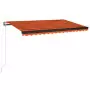 Tenda da Sole Retrattile Automatica 450x350 cm Arancio Marrone