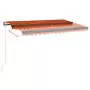 Tenda da Sole Retrattile Automatica 450x350 cm Arancio Marrone