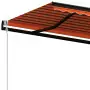 Tenda da Sole Retrattile Automatica 450x350 cm Arancio Marrone