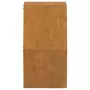 Fioriere da Parete 2 pz Grigie in Acciaio Corten 30x10x25 cm