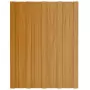 Pannelli da Tetto 12 pz Acciaio Zincato Legno Chiaro 60x45 cm