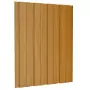 Pannelli da Tetto 12 pz Acciaio Zincato Legno Chiaro 60x45 cm