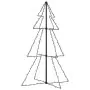 Albero di Natale a Cono 160 LED per Interni Esterni 78x120 cm