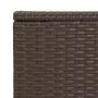 Tavolino a C Marrone 40x35x60 cm in Polyrattan