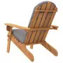 Sedia Adirondack da Giardino con Cuscini Legno Massello Acacia