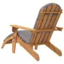 Sedia Adirondack Giardino con Poggiapiedi Legno Massello Acacia