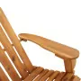 Sedia Adirondack Giardino con Poggiapiedi Legno Massello Acacia