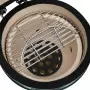 Barbecue Affumicatore 2 in 1 Kamado in Ceramica 56 cm Verde