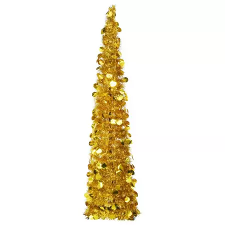 Albero di Natale Artificiale Apribile Oro 150 cm PET