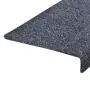 Tappetini per Scale Tessuto Agugliato 15 pz 65x25 cm Blu